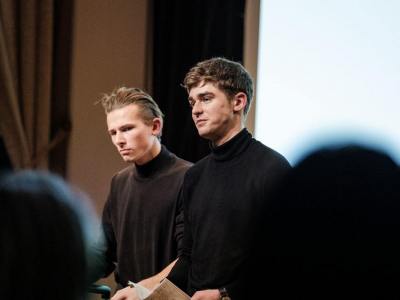 Fotorelacja: 5 LISTOPADA Czytanie performatywne II, Wykład profesora Mmaa S. Themerson, reż. Michał Telega, Nowe Formy Teatru