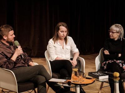 Fotorelacja: 5 LISTOPADA Czytanie performatywne II, Wykład profesora Mmaa S. Themerson, reż. Michał Telega, Nowe Formy Teatru