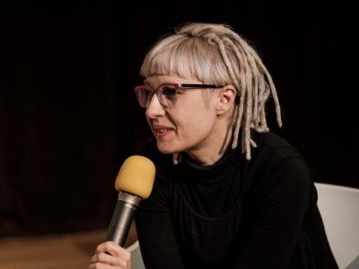 Fotorelacja: 5 LISTOPADA Czytanie performatywne II, Wykład profesora Mmaa S. Themerson, reż. Michał Telega, Nowe Formy Teatru