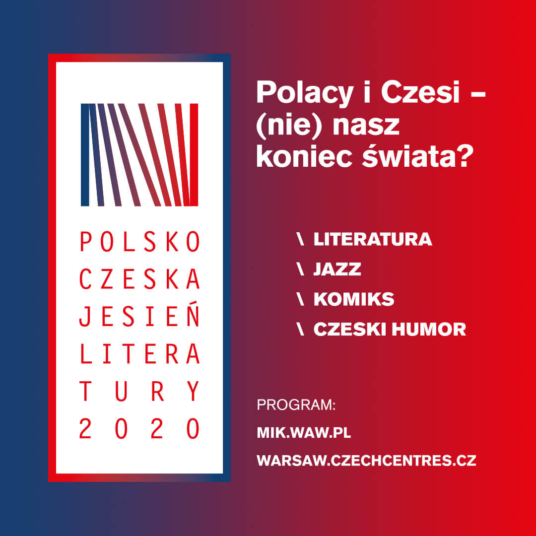 barwna plansza z napisem polsko-czeska jesień literatury