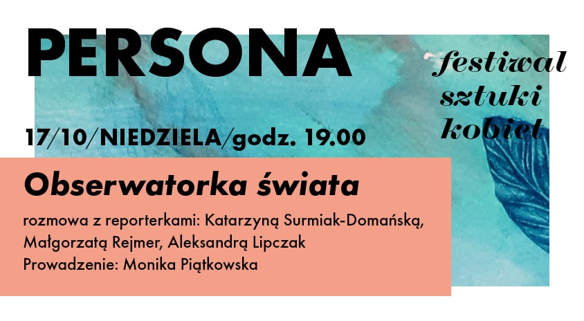 grafika z napisem obserwatorka świata