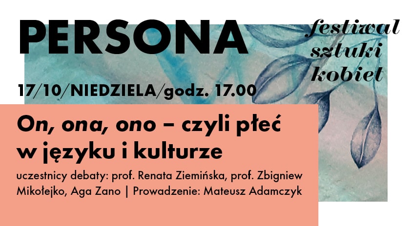 grafika z napisem on, on, ono czyli płeć w języku i kulturze