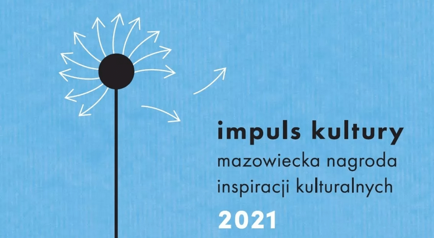 grafika: niebieska plansza z napisem impuls kultury