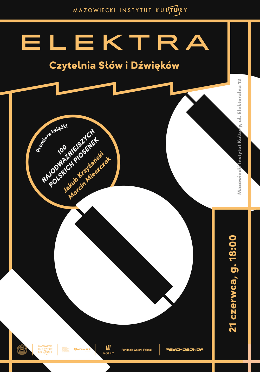 grafika czarno biała, geometryczna