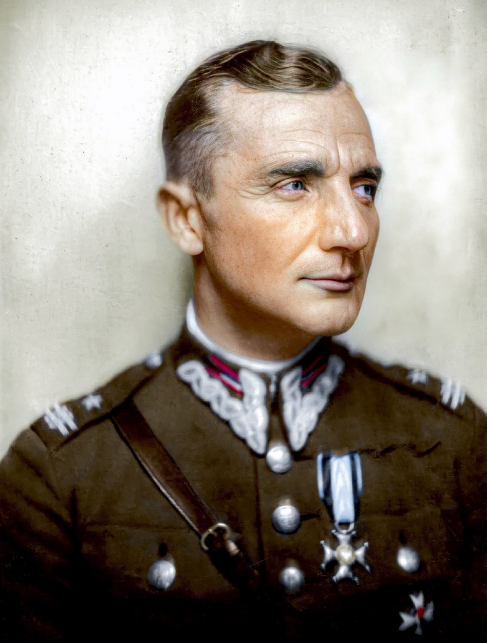 fotografia: portret majora henryka dobrzańskiego hubala w mundurze