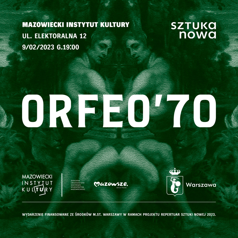 grafika - w zielonej tonacji kolaż z historycznego obrazu przedstawiającego mężczyznę