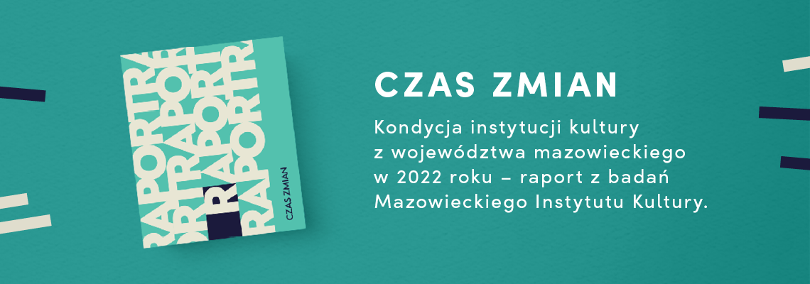 grafika na zielonym tle napis czas zmian raport