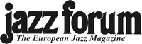 grafika logotyp na białym tle czarne litery jazz forum