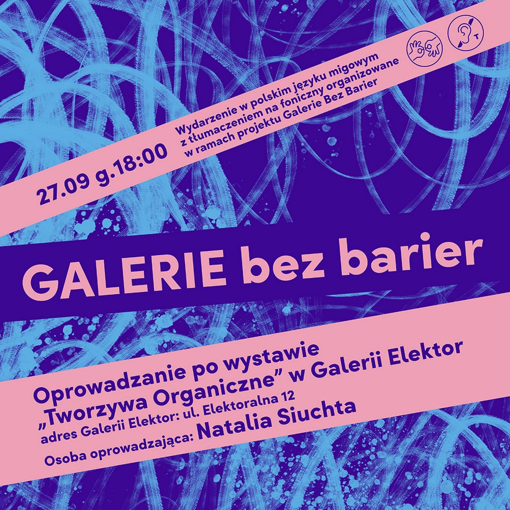 grafika niebiesko różowe tło i napisy