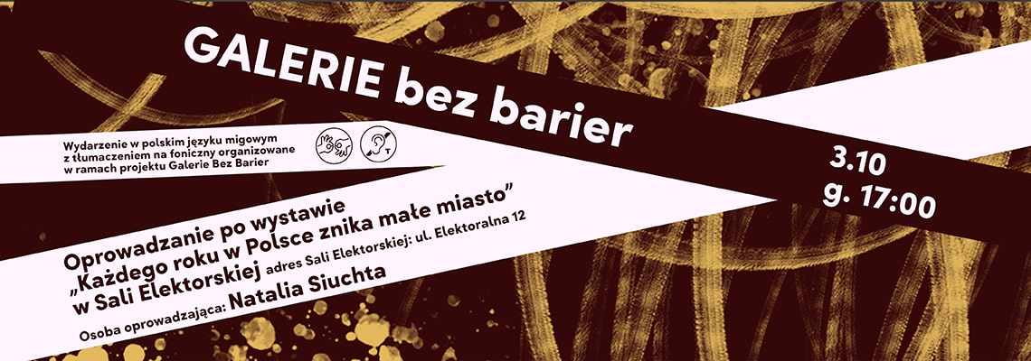 grafika dominujący kolor brązowy, białe i brązowe pasy