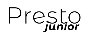 grafika czarny napis presto junior