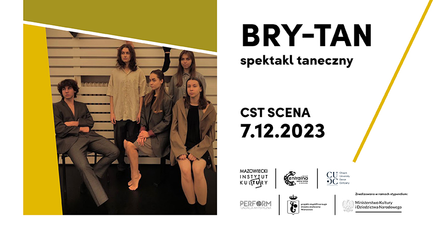 7 grudnia | CST Scena Otwarta dla Młodych BRY-TAN | spektakl taneczny