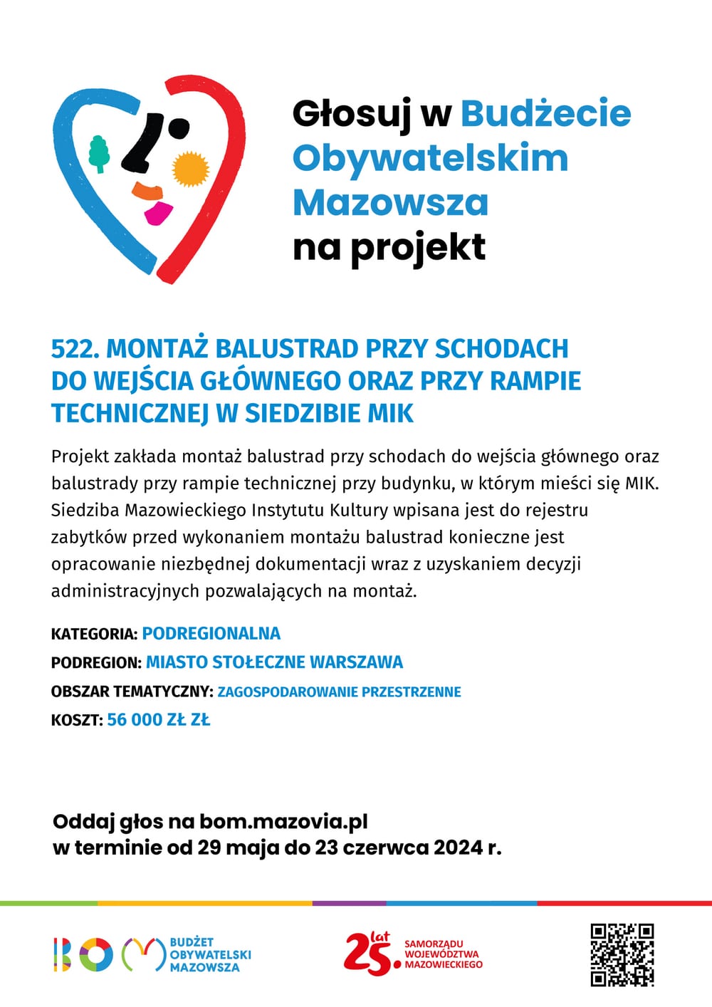 grafika informacyjna na białym tle opis projektu
