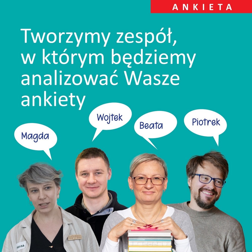 grafika informacyjny z fotografiami dwóch kobiet i dwóch mężczyzn