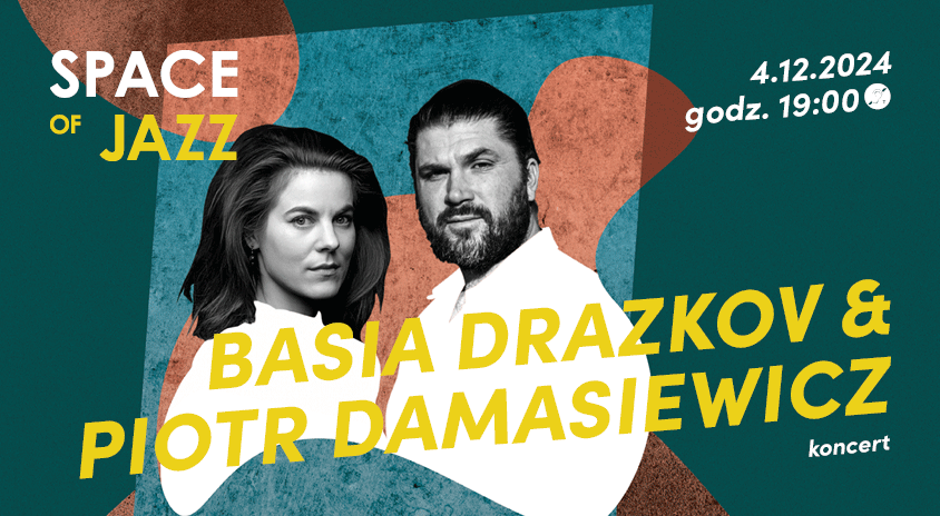 grafika informacyjna czarno białe fotografie portretowe kobiety i mężczyzny