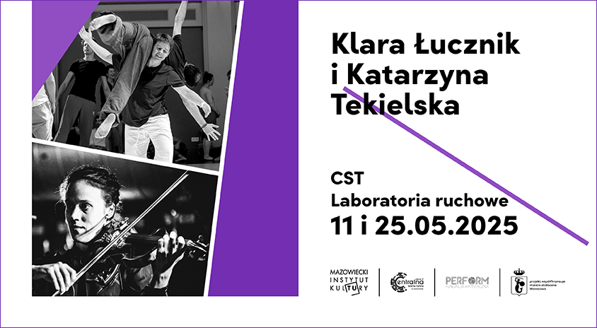 Grafika promocyjna. Na fioletowym tle zdjęcia artystek, obok tekst informujący o wydarzeniu.