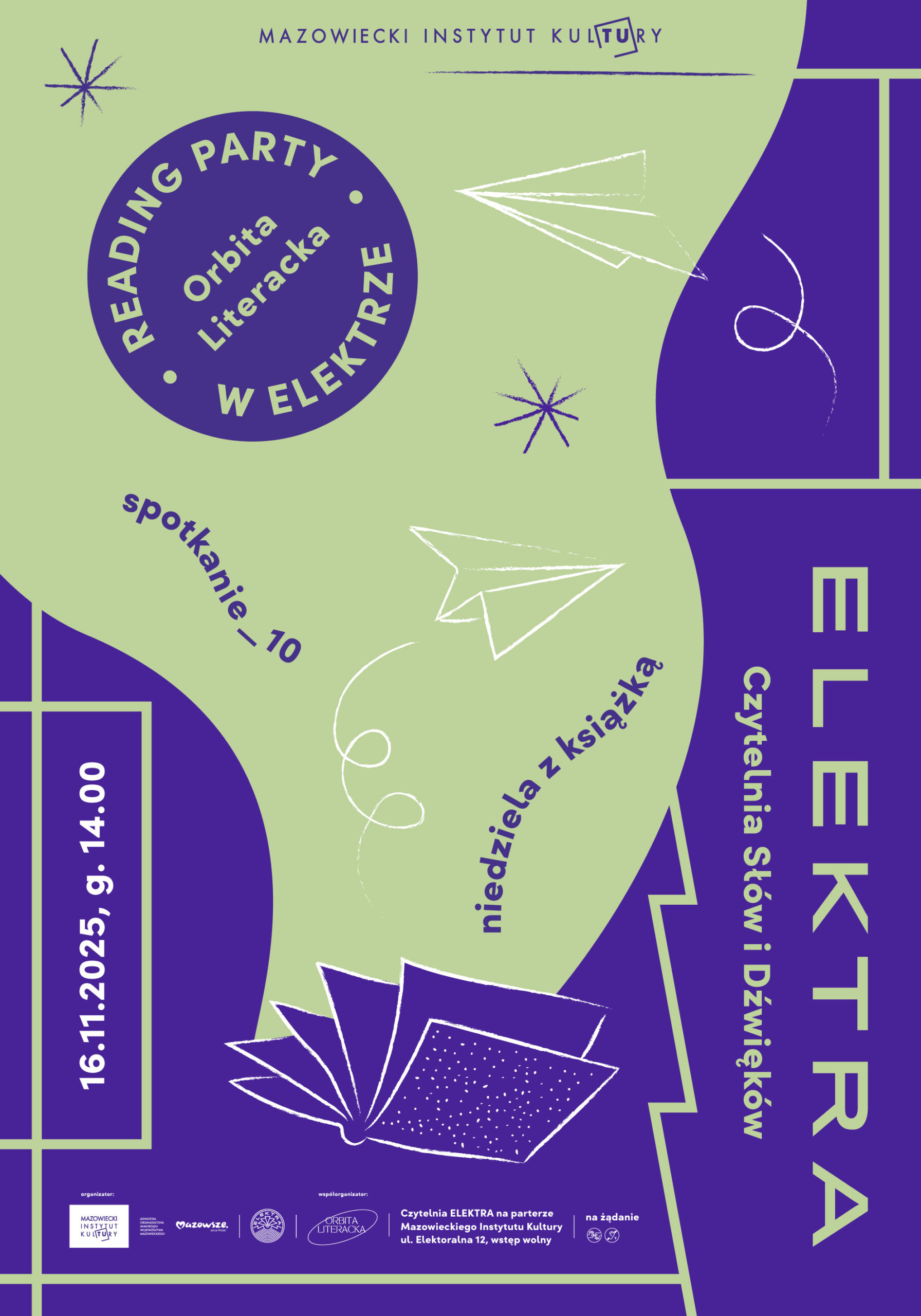 Orbita Literacka listopad plakat