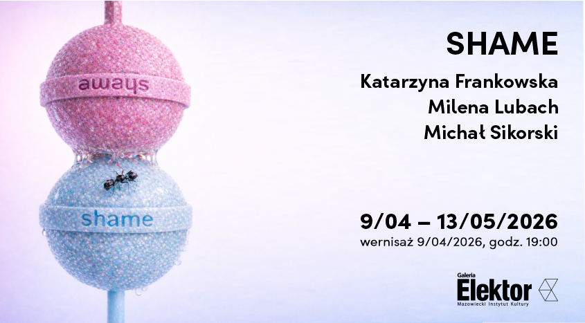 do&nbsp;13 maja | „SHAME” – wystawa. Katarzyna Frankowska, Milena Lubach, Michał Sikorski  | Galeria Elektor