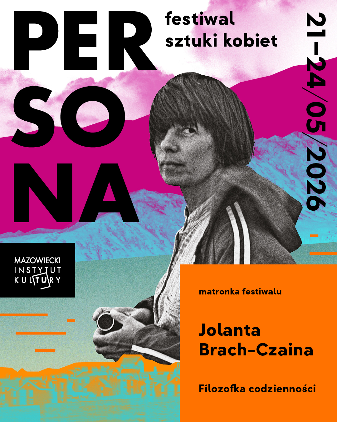 Plakat reklamujący Festiwal Sztuki Kobiet Persona 2026